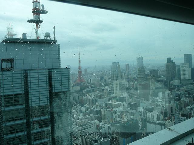 窓越しに東京タワー.JPG
